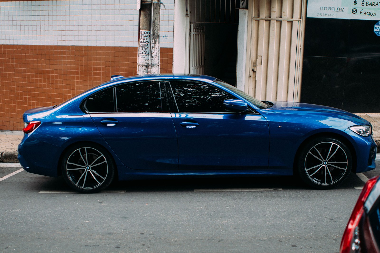 Car with tinted windows